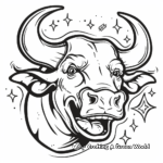 Children's Friendly Taurus Coloring Pages 3