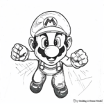 Children's Super Mario Bros. Iconic Level Coloring Pages 3