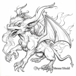 Chimera: The Fire-Breathing Monster Coloring Pages 2