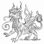 Chimera: The Fire-Breathing Monster Coloring Pages 4