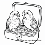 Chocolate Box Coloring Pages for Lovebirds 4