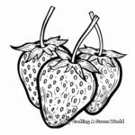 Chocolate Dipped Strawberries Coloring Sheets 2