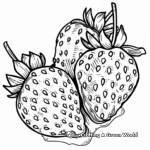 Chocolate Dipped Strawberries Coloring Sheets 4