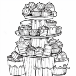 Chocolate Fountain Coloring Pages for Parties 4