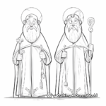 Christian Saints and Holy Figures Coloring Pages for Adults 4