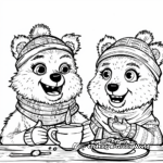 Christmas Build a Bear Coloring Pages 1