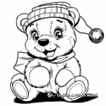 Christmas Build a Bear Coloring Pages 3