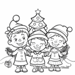 Christmas Celebration December Calendar Coloring Pages 4