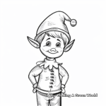 Christmas Elf Blank Face Coloring Pages 2