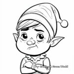 Christmas Elf Blank Face Coloring Pages 3