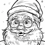 Christmas Fun: Santa's Glasses Coloring Pages 2