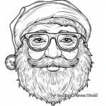 Christmas Fun: Santa's Glasses Coloring Pages 4
