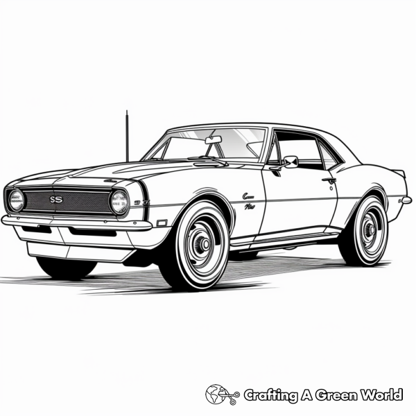 Classic 1967 Camaro Coloring Pages 1