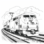Classic Amtrak Train Coloring Pages 1