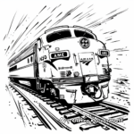 Classic Amtrak Train Coloring Pages 2