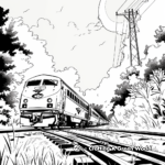 Classic Amtrak Train Coloring Pages 4