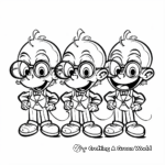 Classic Animaniacs Trio Coloring Pages 2