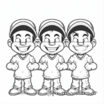 Classic Animaniacs Trio Coloring Pages 4