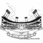 Classic Baseball Stadium Coloring Pages 2