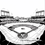 Classic Baseball Stadium Coloring Pages 3