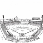 Classic Baseball Stadium Coloring Pages 4