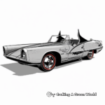 Classic Batmobile Coloring Pages 3