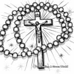 Classic Catholic Rosary Coloring Pages 1