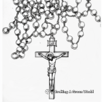 Classic Catholic Rosary Coloring Pages 2