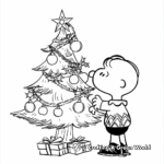 Classic Charlie Brown Christmas Tree Coloring Pages 4