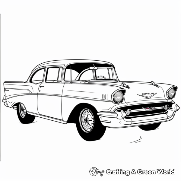 Classic Chevy Car Coloring Pages 1