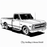 Classic Chevy Pickup Truck Coloring Pages 1