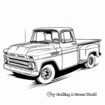 Classic Chevy Pickup Truck Coloring Pages 2