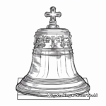 Classic Church Bell Coloring Pages 1