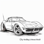 Classic Corvette Stingray Coloring Pages 3