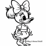 Classic Daisy Duck Coloring Pages for Kids 2