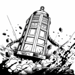 Classic Dalek Coloring Pages 1