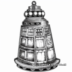 Classic Dalek Coloring Pages 3