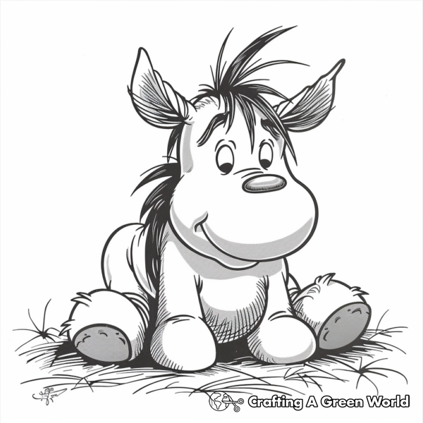 Classic Eeyore Coloring Pages 1