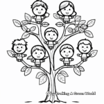 Classic Family Tree Coloring Pages 1