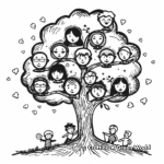 Classic Family Tree Coloring Pages 2