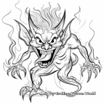 Classic Fire Demon Coloring Pages 2