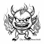 Classic Fire Demon Coloring Pages 3