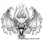 Classic Fire Demon Coloring Pages 4