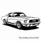 Classic Ford Mustang Coloring Pages 1