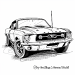 Classic Ford Mustang Coloring Pages 2