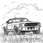 Classic Ford Mustang Coloring Pages 3