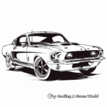 Classic Ford Mustang Coloring Pages 4