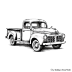 Classic Ford Pickup Truck Coloring Pages 4