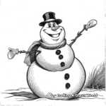 Classic Frosty the Snowman Coloring Pages 1