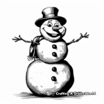 Classic Frosty the Snowman Coloring Pages 2